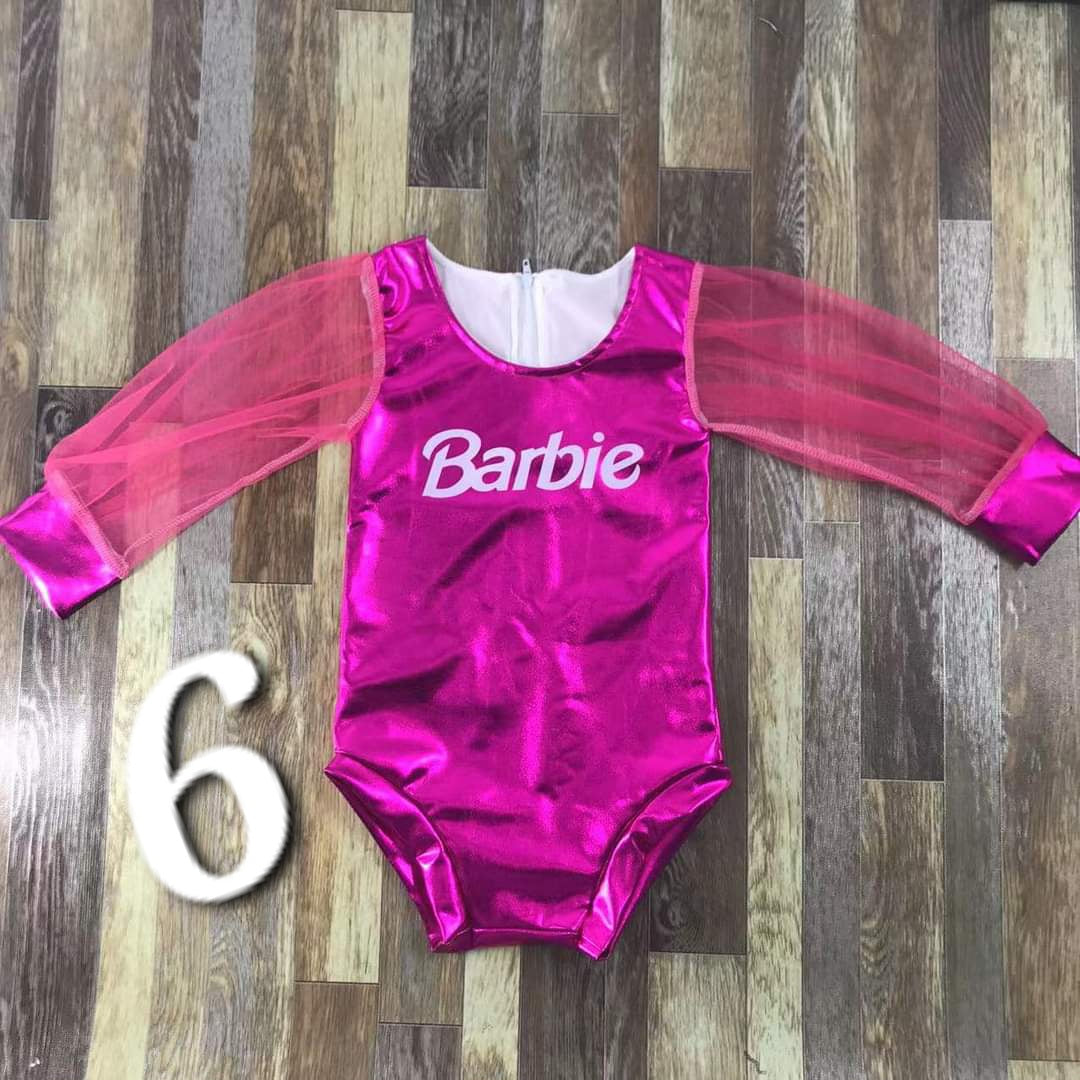 Shiny Barbie bodysuit