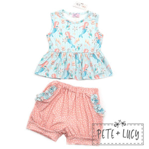 Mermaids and ftiends 2 pc set