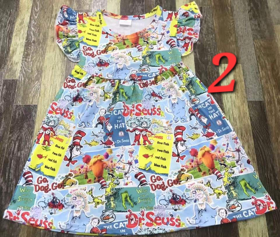 Dr. Seuss collage dress