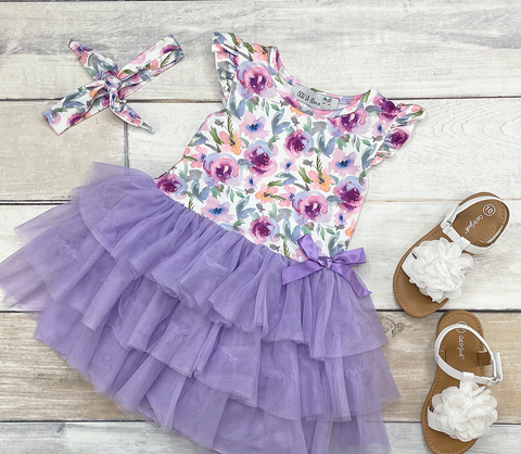 Lilac Garden Tulle Dress